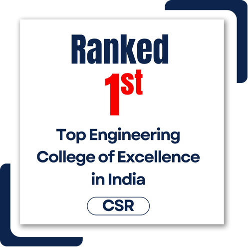 Ranked 1st Top Engineeting College of Excellence in India